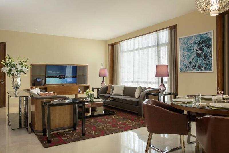 Hotel The Venue Jeddah Corniche Extérieur photo A living room at the hotel
